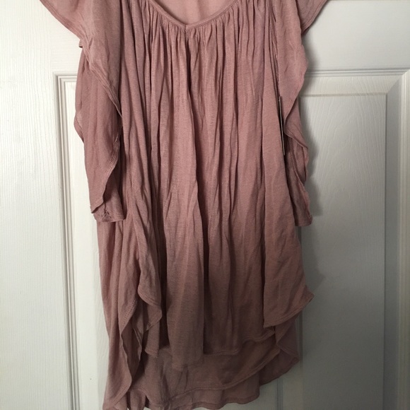Free People hi/low drape blouse - Picture 4 of 5
